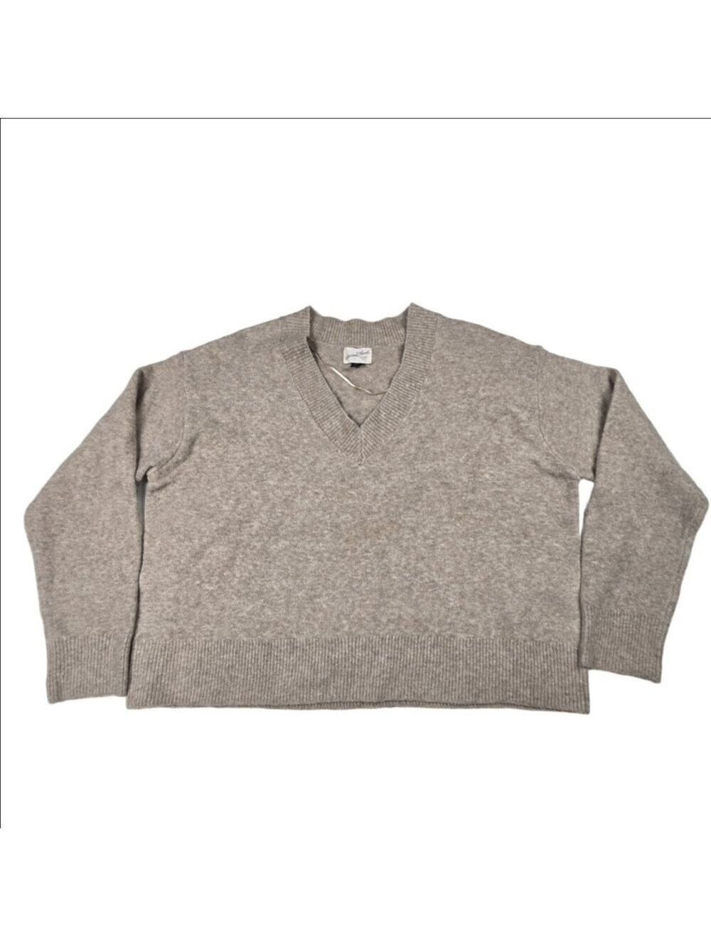 Universal Thread V-Neck Tan Sweater Size XL